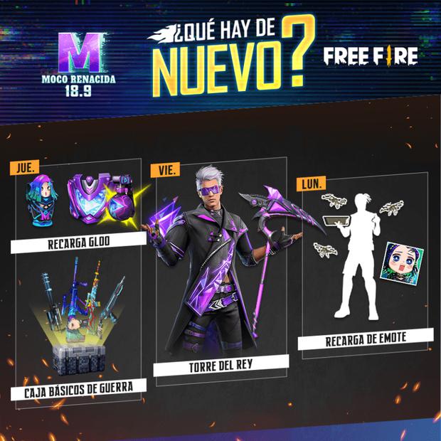 Qué eventos están disponibles actualmente en Free Fire